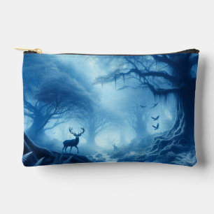 Herten in donker bos van blauwe nevel etui