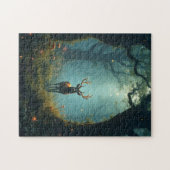 Herten in een betoverd bos legpuzzel (Horizontaal)