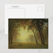 Herten in een Clearing, Yosemite door Albert Biers Briefkaart (Voorkant / Achterkant)