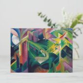 Herten in een kloostertuin door Franz Marc Kaart (Staand voorkant)
