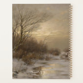 Herten in een winterlandschap - Désiré Thomassin Planner (Achterkant)