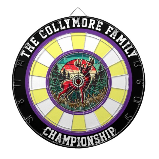 Herten in Forest Wall Decor Dartbord (Voorkant)