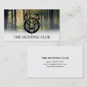 Herten in geweerreikwijdte | bos visitekaartje (Voorkant / Achterkant)