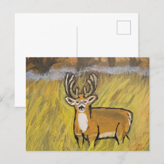 herten in Herfst Briefkaart