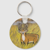 herten in Herfst Sleutelhanger (Voorkant)