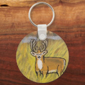 herten in Herfst Sleutelhanger (Voorkant)
