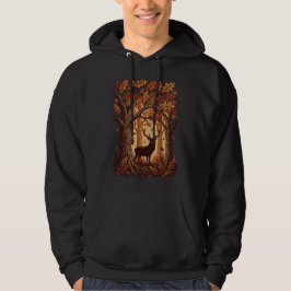 Herten in herfstbos natuur hoodie