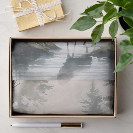 Herten in het bos Art Print Tissuepapier (Geschenk)