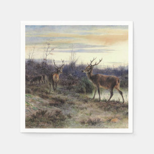 Herten in het bos bij Fontainebleau (Rosa Bonheur) Servet