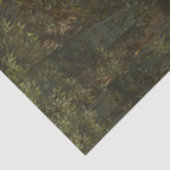 Herten in het bos (door Gustave Courbet) Tissuepapier (Detail)