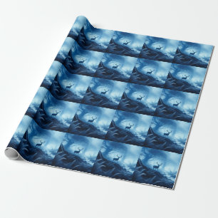 Herten in het donkere bos van Blue Haze Cadeaupapier