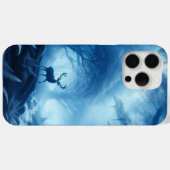 Herten in het donkere bos van Blue Haze Case-Mate iPhone Case (Achterkant (horizontaal))