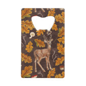 Herten in het herfstbos 2 creditkaart flessenopener (Achterkant)