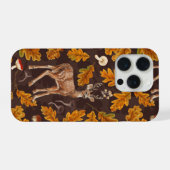 Herten in het herfstbos 2 iPhone hoesje (Achterkant horizontaal)