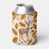 Herten in het herfstbos blikjeskoeler (Blikje Voorkant)