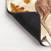 Herten in het herfstbos muismat (Hoek)