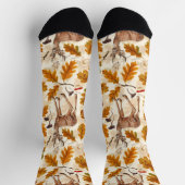 Herten in het herfstbos sokken (Top)