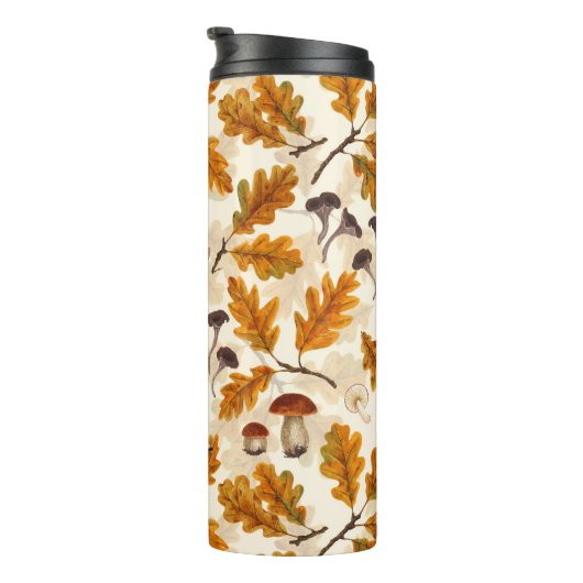 Herten in het herfstbos thermosbeker (Geroteerd rechts)