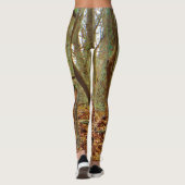 Herten in het hout. Camo Camouflage stretch broek. Leggings (Achterkant)