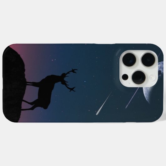 Herten in het maanlicht Case-Mate iPhone case (Achterkant (horizontaal))