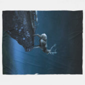 Herten in het maanlicht fleece deken (Voorkant (Horizontaal))