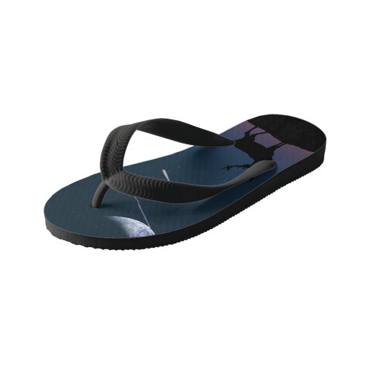 Herten in het maanlicht kinder teenslippers (Schuin)