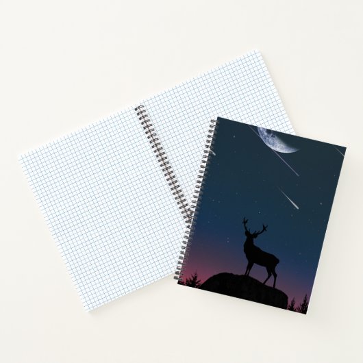 Herten in het maanlicht notitieboek (Binnen)