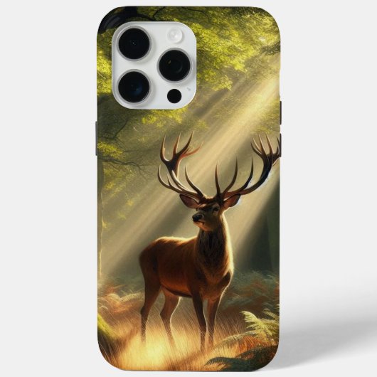 Herten in het ochtendbos Case-Mate iPhone case (Achterkant)