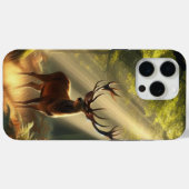 Herten in het ochtendbos Case-Mate iPhone case (Achterkant (horizontaal))