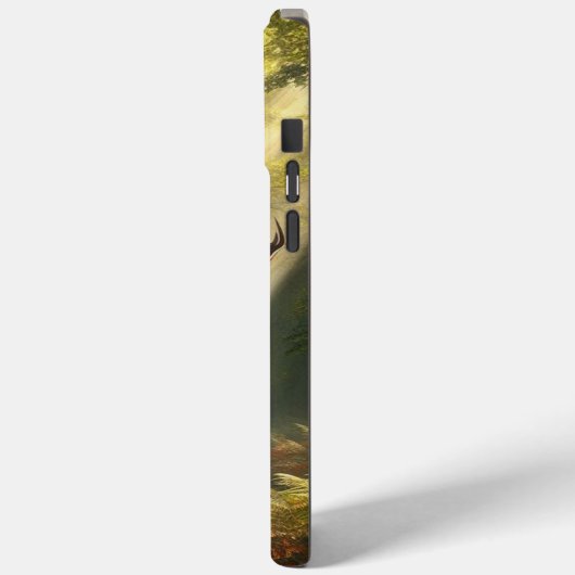 Herten in het ochtendbos Case-Mate iPhone case (Achterkant / Links)