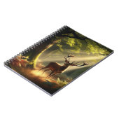 Herten in het ochtendbos notitieboek (Linkerzijde)