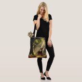 Herten in het ochtendbos tote bag (Op model)