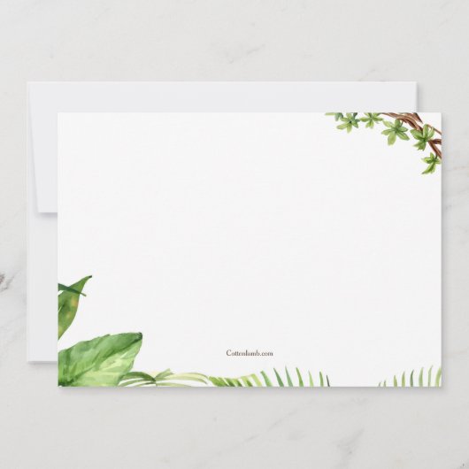 Herten in het wild Verjaardag Kaart (Achterkant)