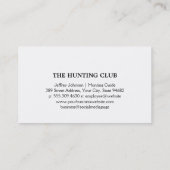 Herten in jachtgebieden visitekaartje (Achterkant)