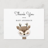 Herten in Masker Baby shower Dank u Briefkaart (Voorkant)