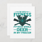 Herten in mijn vriezer - jachtliefhebber informatiekaartje (Voorkant / Achterkant)