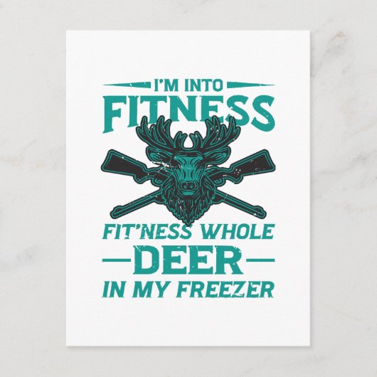Herten in mijn vriezer - jachtliefhebber informatiekaartje (Voorkant)