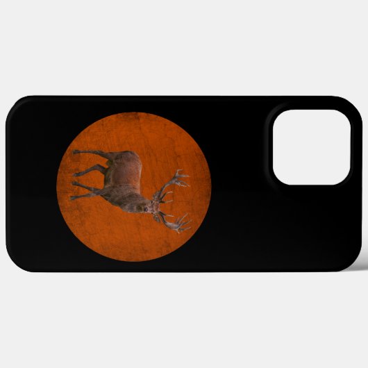  herten in oranje natuur Case-Mate iPhone case (Achterkant (horizontaal))