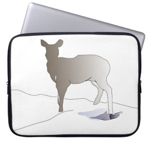 Herten in Silhouet Laptop Sleeve