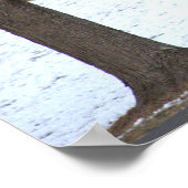 Herten in Sneeuw Foto Poster (Hoek)