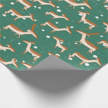 Herten in Sneeuw Wrapping Paper Roll