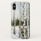 Herten in sneeuwval Case-Mate iPhone case (Achterkant)