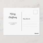 Herten in Snowy Forest Kerstbomen Waterverf Briefkaart (Achterkant)