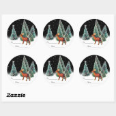Herten in sterrenbeeld Bossen Cadeau Labels (Vel)