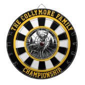 Herten in Vreedzaam Bos Bullseye Dartbord (Voorkant)