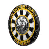 Herten in Vreedzaam Bos Bullseye Dartbord (Voorkant Rechts)