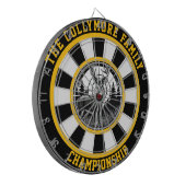 Herten in Vreedzaam Bos Bullseye Dartbord (Voorkant Links)