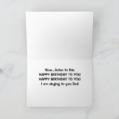 HERTEN IS **ZINGEN** GELUKKIGE VERJAARDAG VOOR "PA KAART (Binnen)