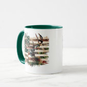 Herten jacht vlag print koffiemok mok (Voorkant links)