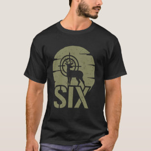 Herten jagen 6de verjaardag jongen meisje 6 jaar o t-shirt
